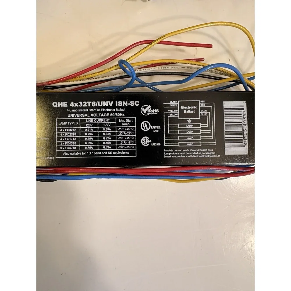 SYLVANIA QHE 2X86T8HO/UNV PSN-HT 120-277V 2-LAMP PROGRAM START BALLAST Lot Of 33